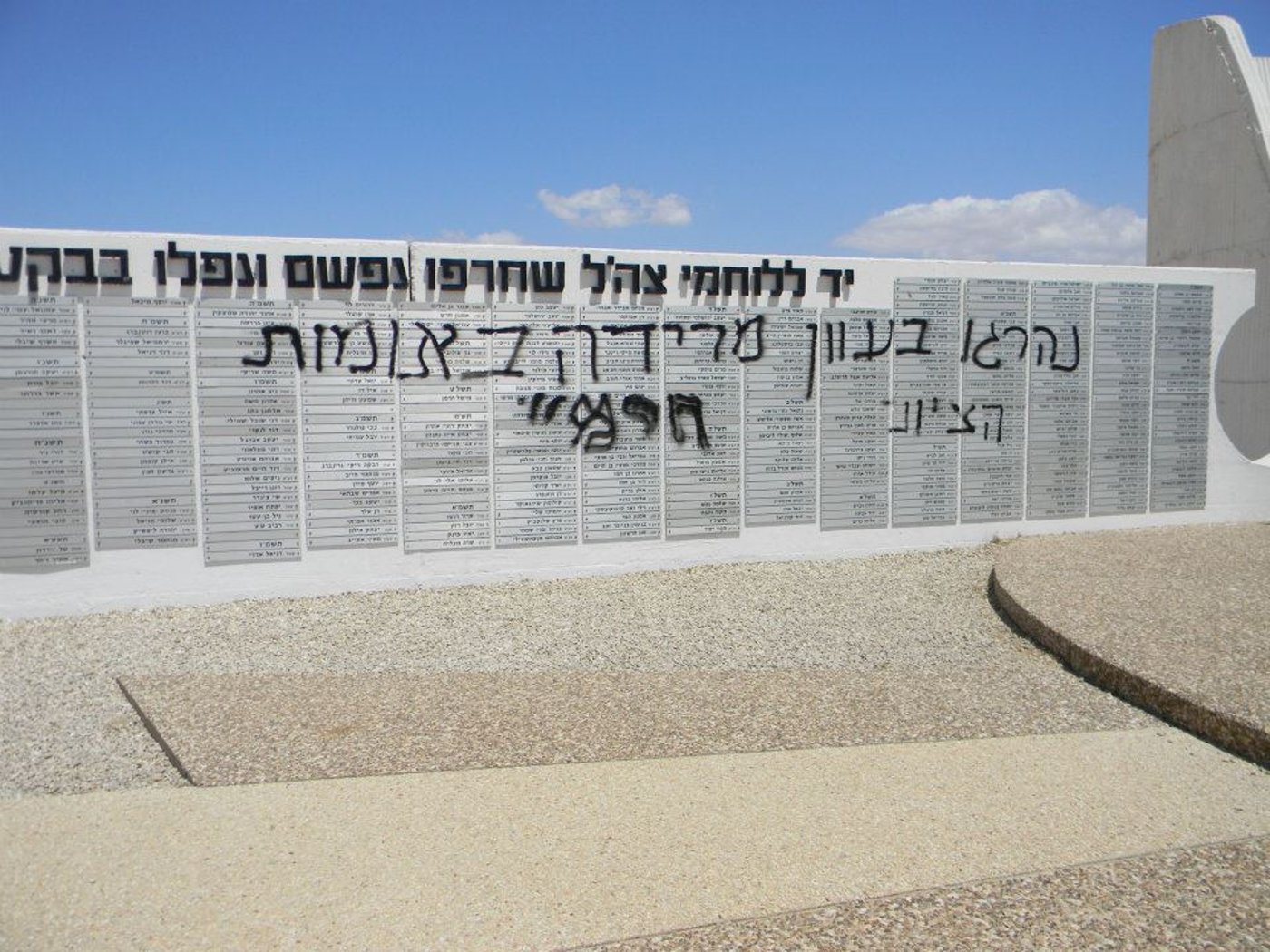 יממה לאחר הדחת אייזנר: חוללו אנדרטאות בשטח פיקודו