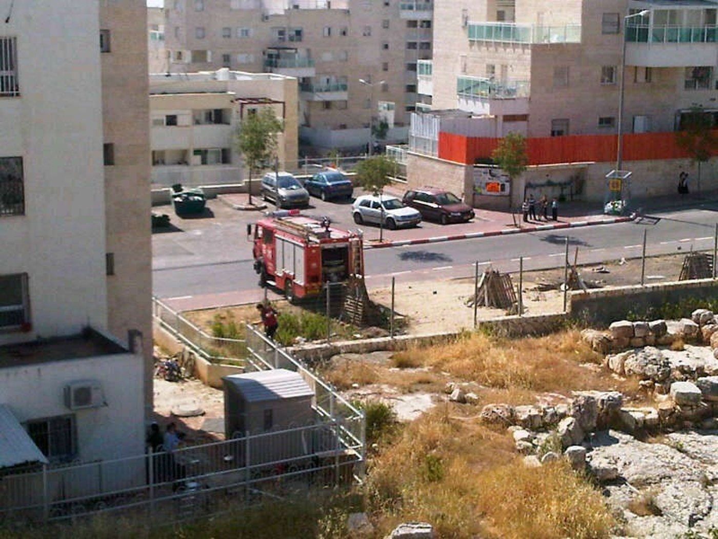 מודיעין עילית: שריפה במתחם העתיקות