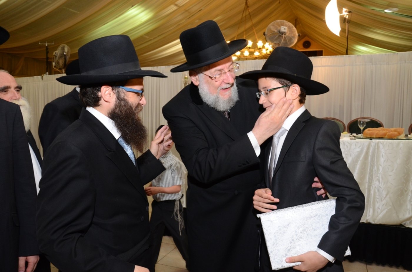 ראשי 'דגל התורה' חגגו בשמחת בנימין ליפקין בכפר-חב"ד