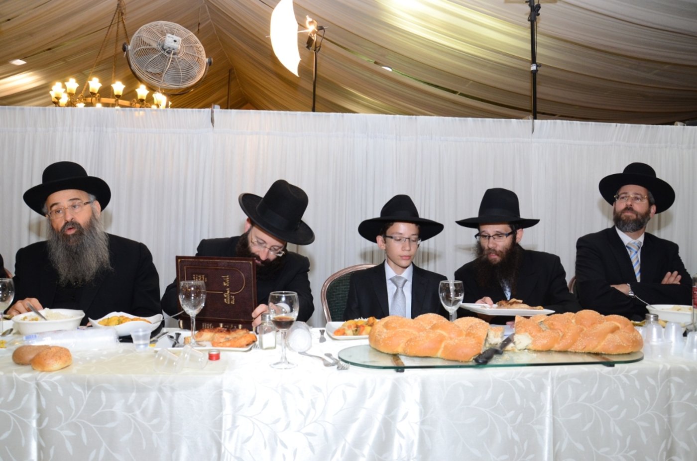 ראשי 'דגל התורה' חגגו בשמחת בנימין ליפקין בכפר-חב"ד