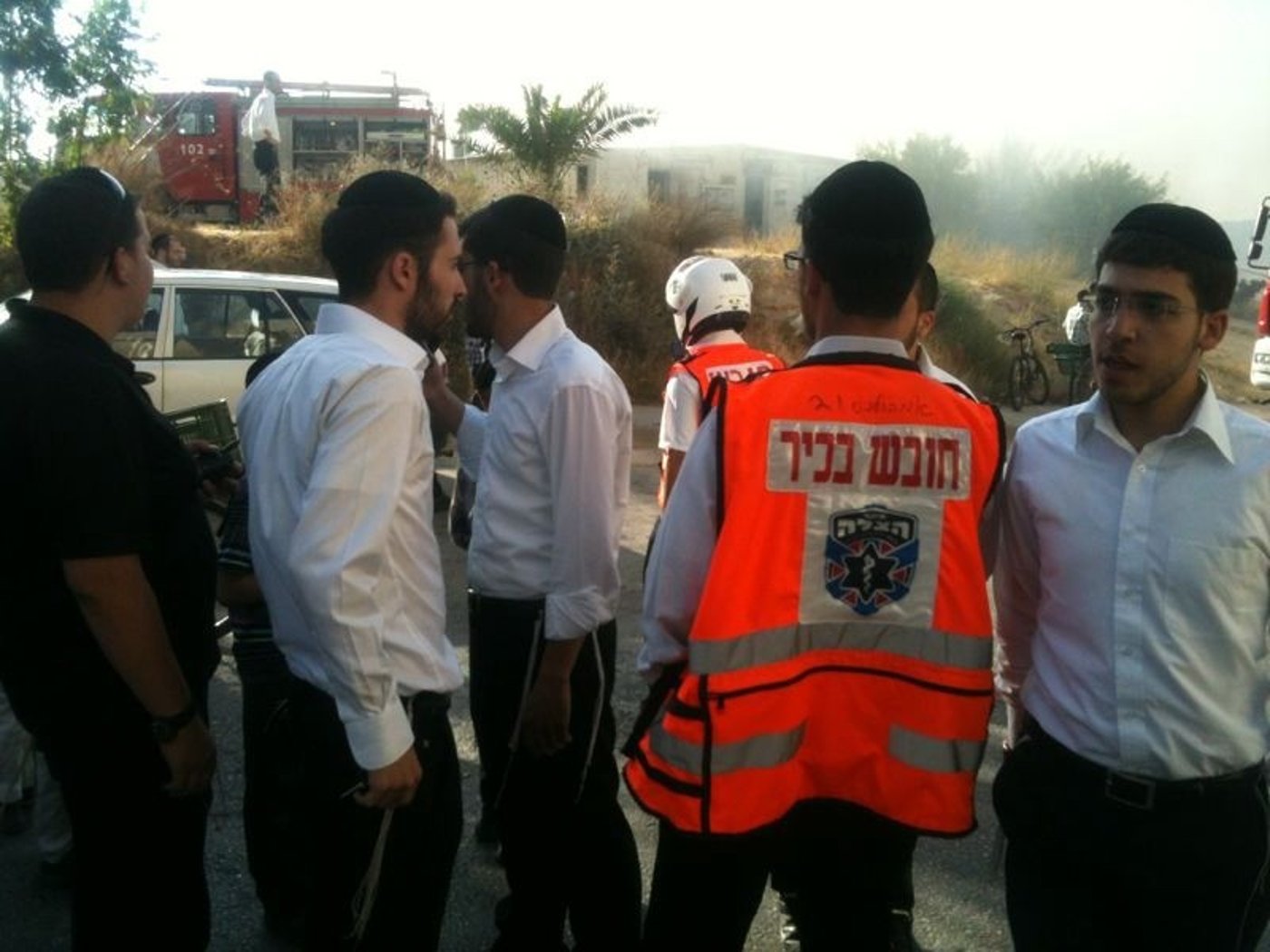 ירושלים: שריפה סמוך לבית-כנסת
