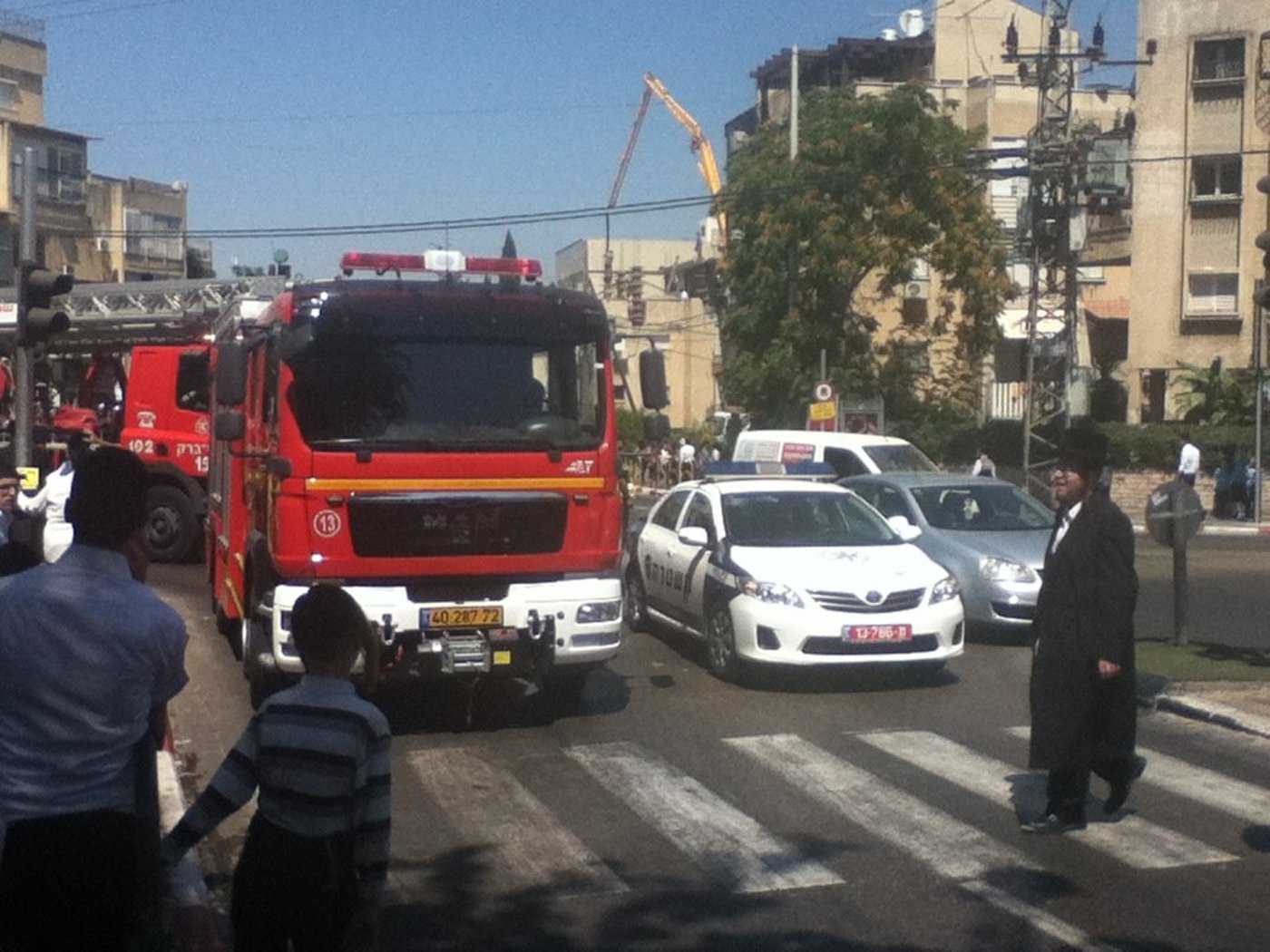 אש בבני-ברק: שריפה בבניין דירות בעיר