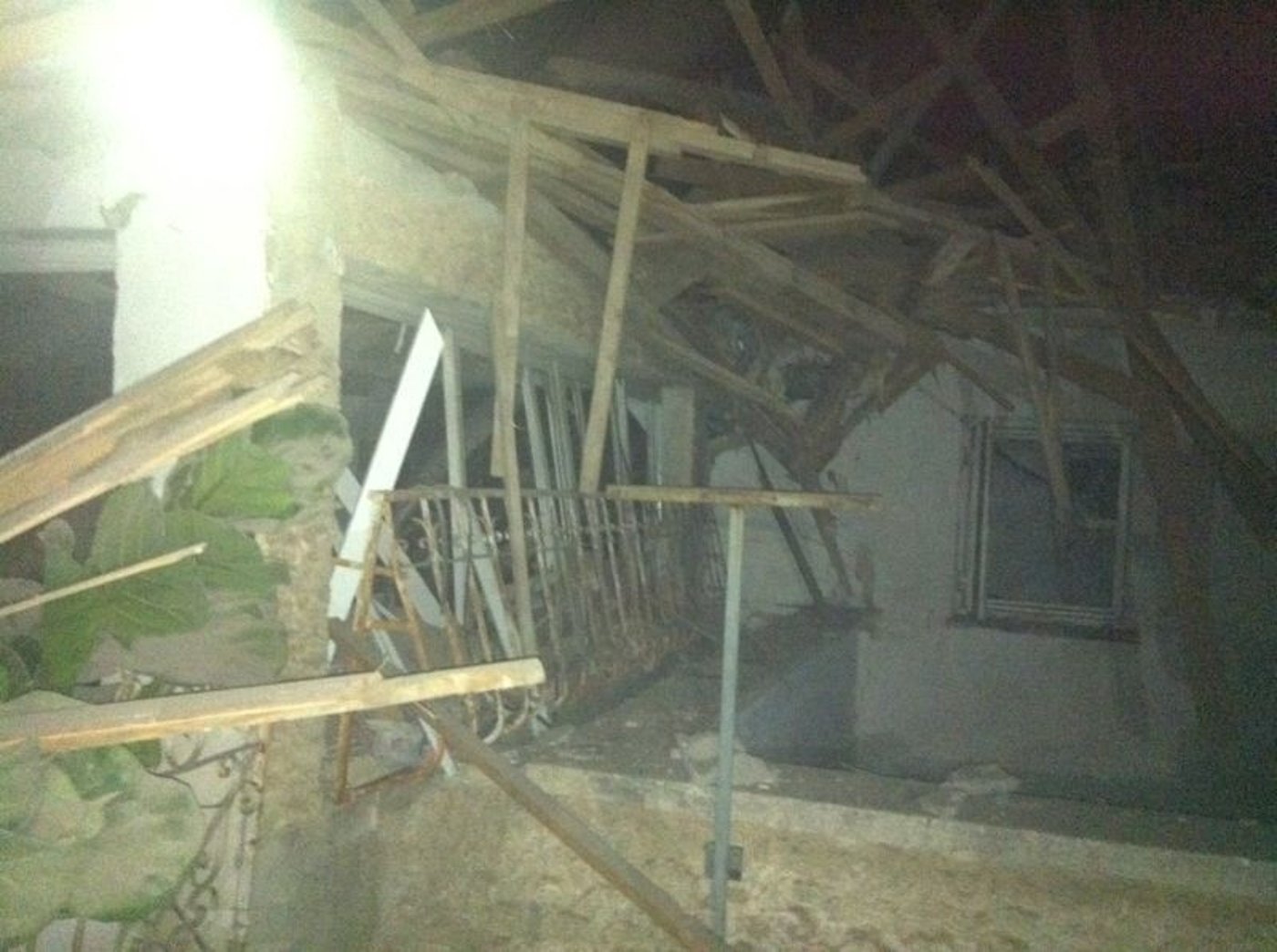 נס לילי: רקטה פגעה ישירות בבית  בנתיבות