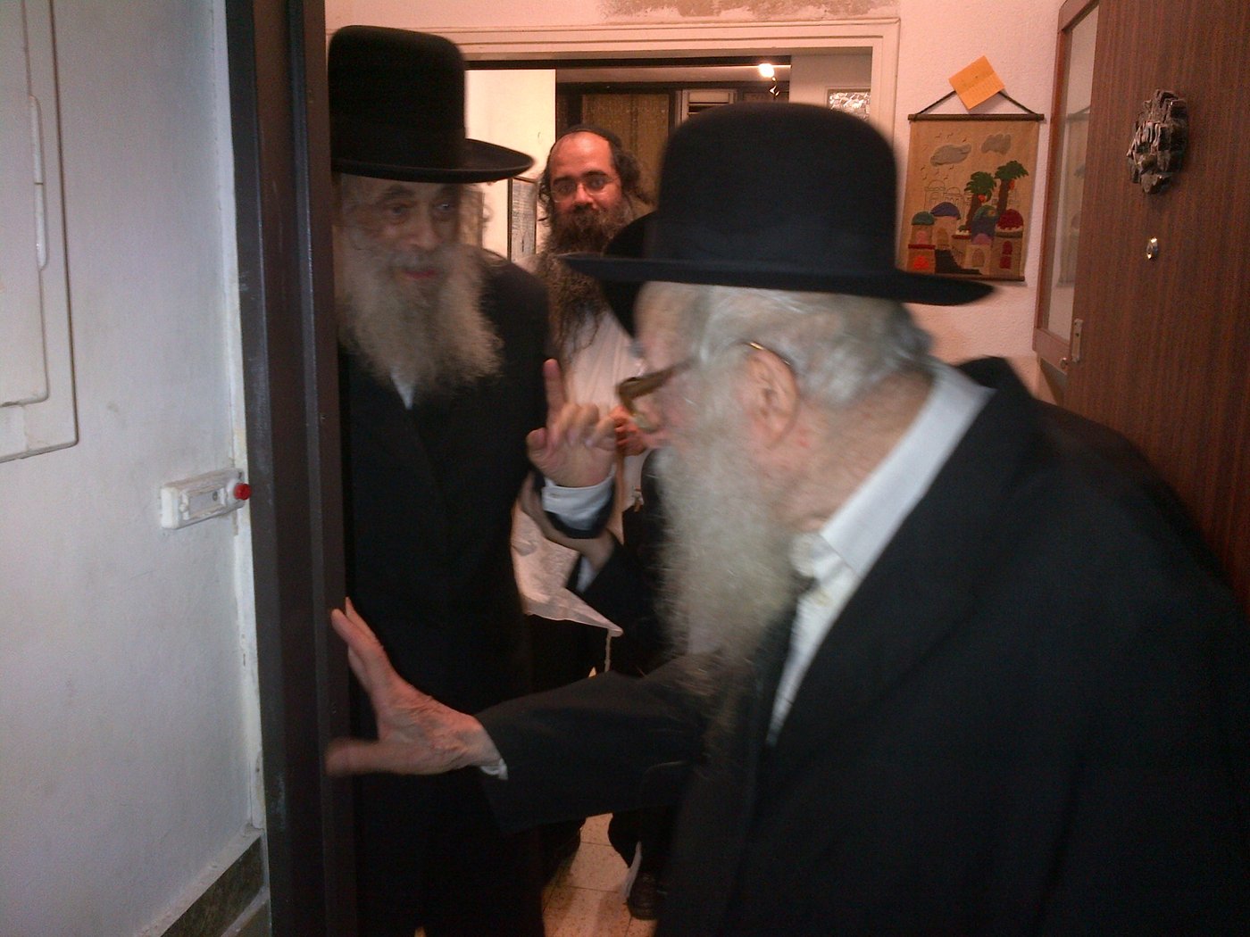 ביקור חולים אצל הגאון רבי אברהם גניחובסקי