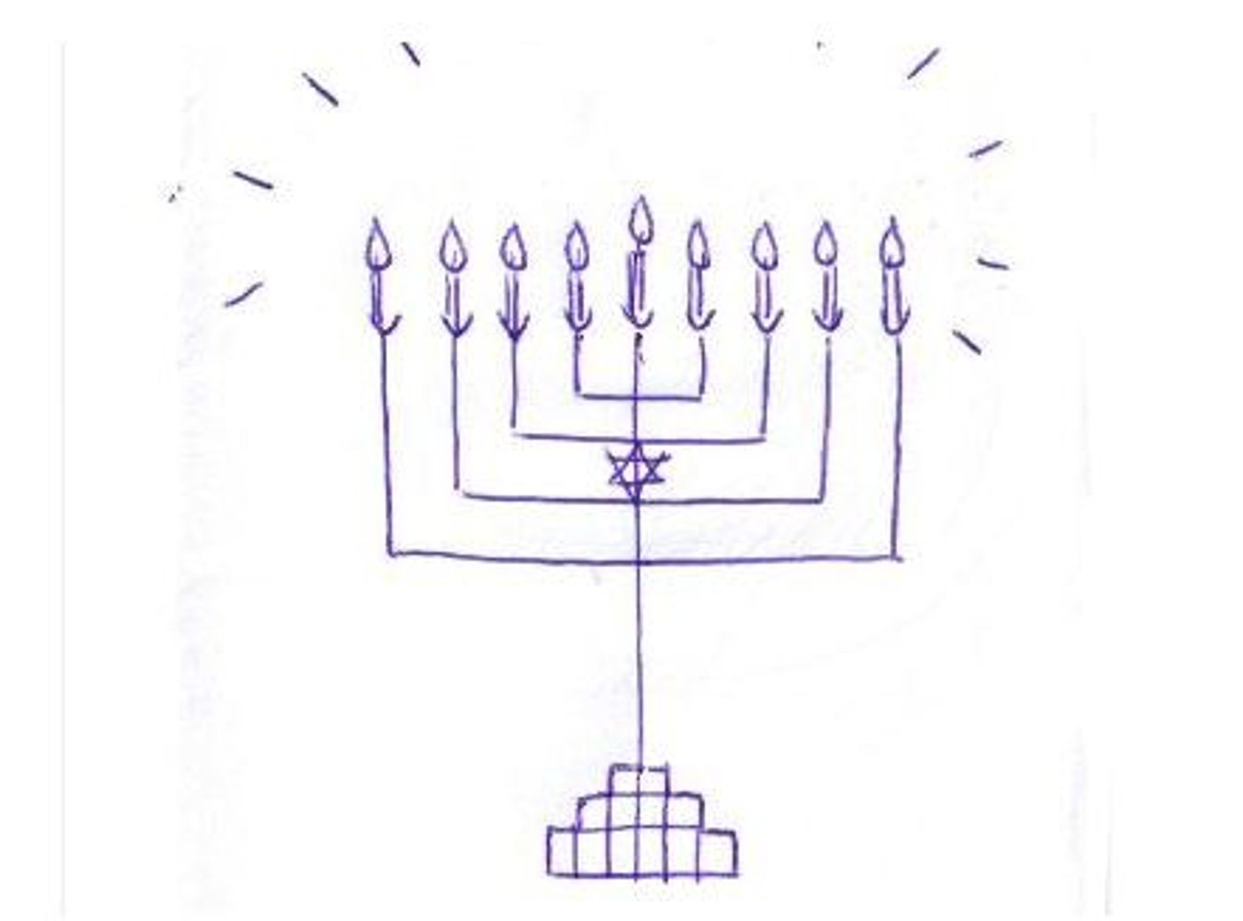 חנוכייה סימטרית מאוד