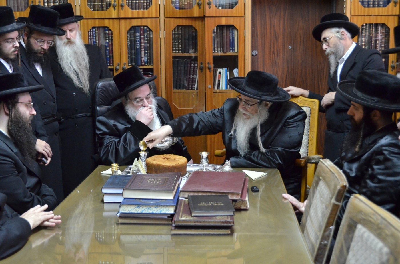 לאחר ההצלחה בבחירות: האדמו"ר מצאנז והאדמו"ר מויז'ניץ נפגשו
