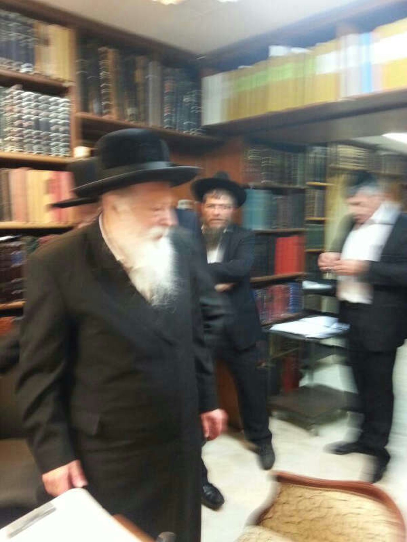 מרן האדמו"ר מגור הגיע לביתו של מרן הגר"ע יוסף
