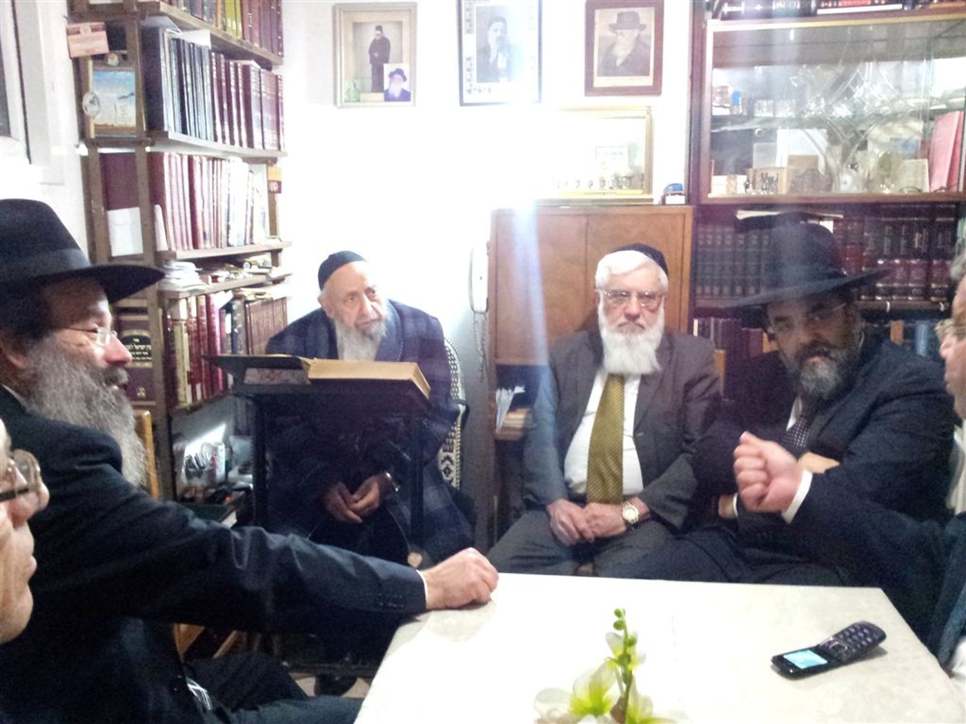 אברהם רובינשטיין התברך אצל הרבנים הספרדים