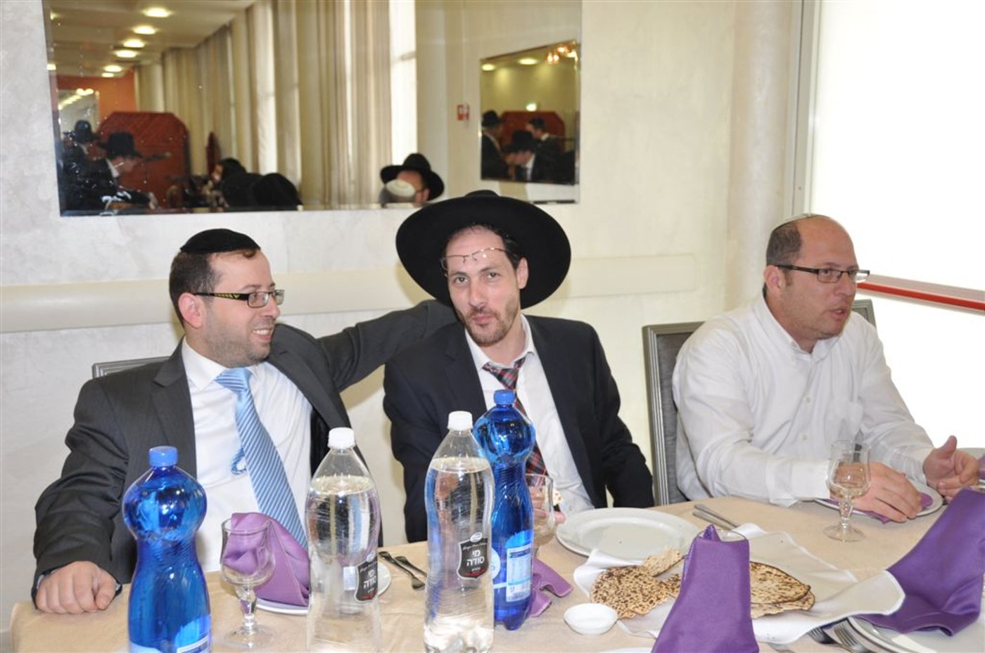 משמאל: משה גלנסר וינון פלח