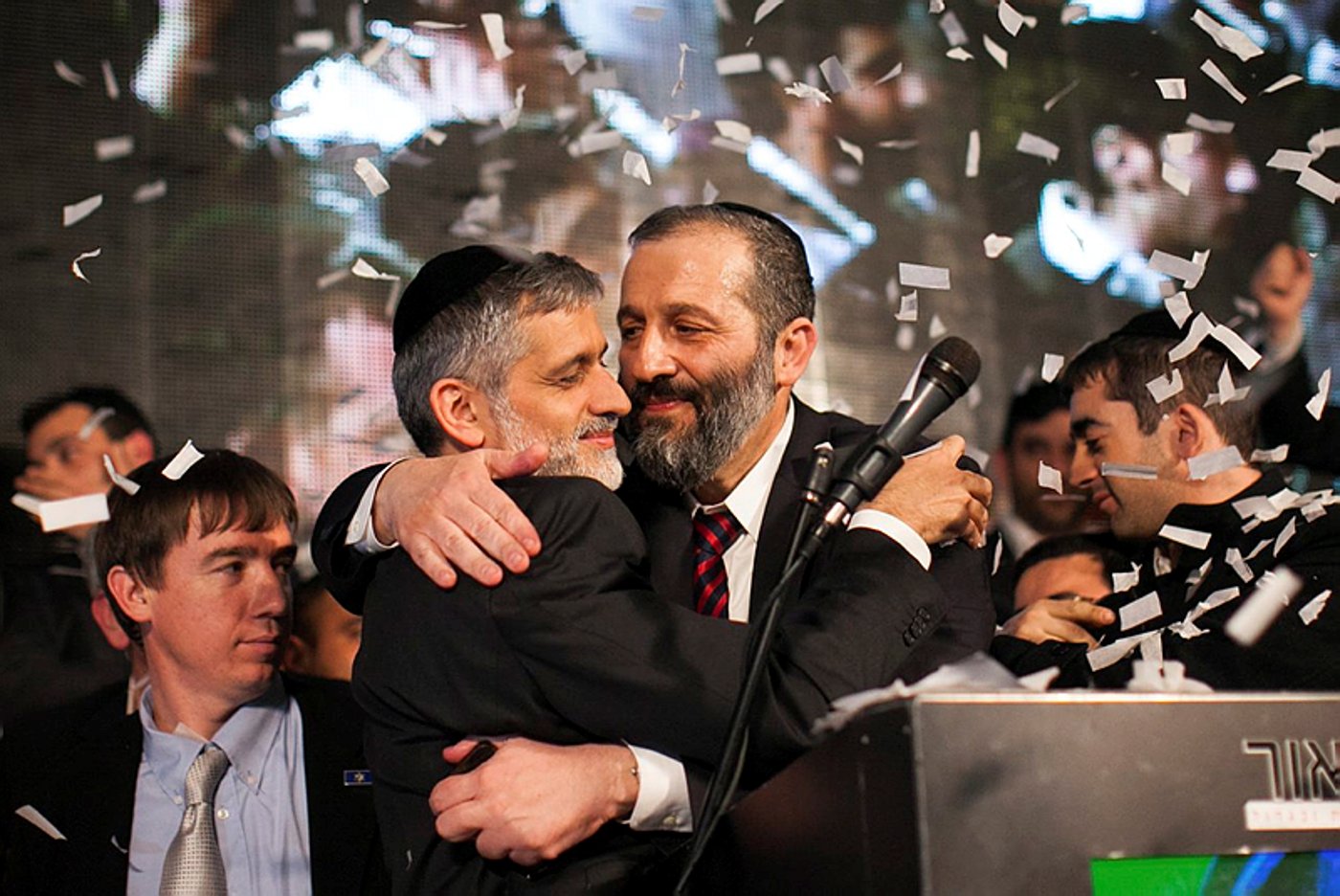 חיוך מזויף. דרעי וישי במוצאי הבחירות