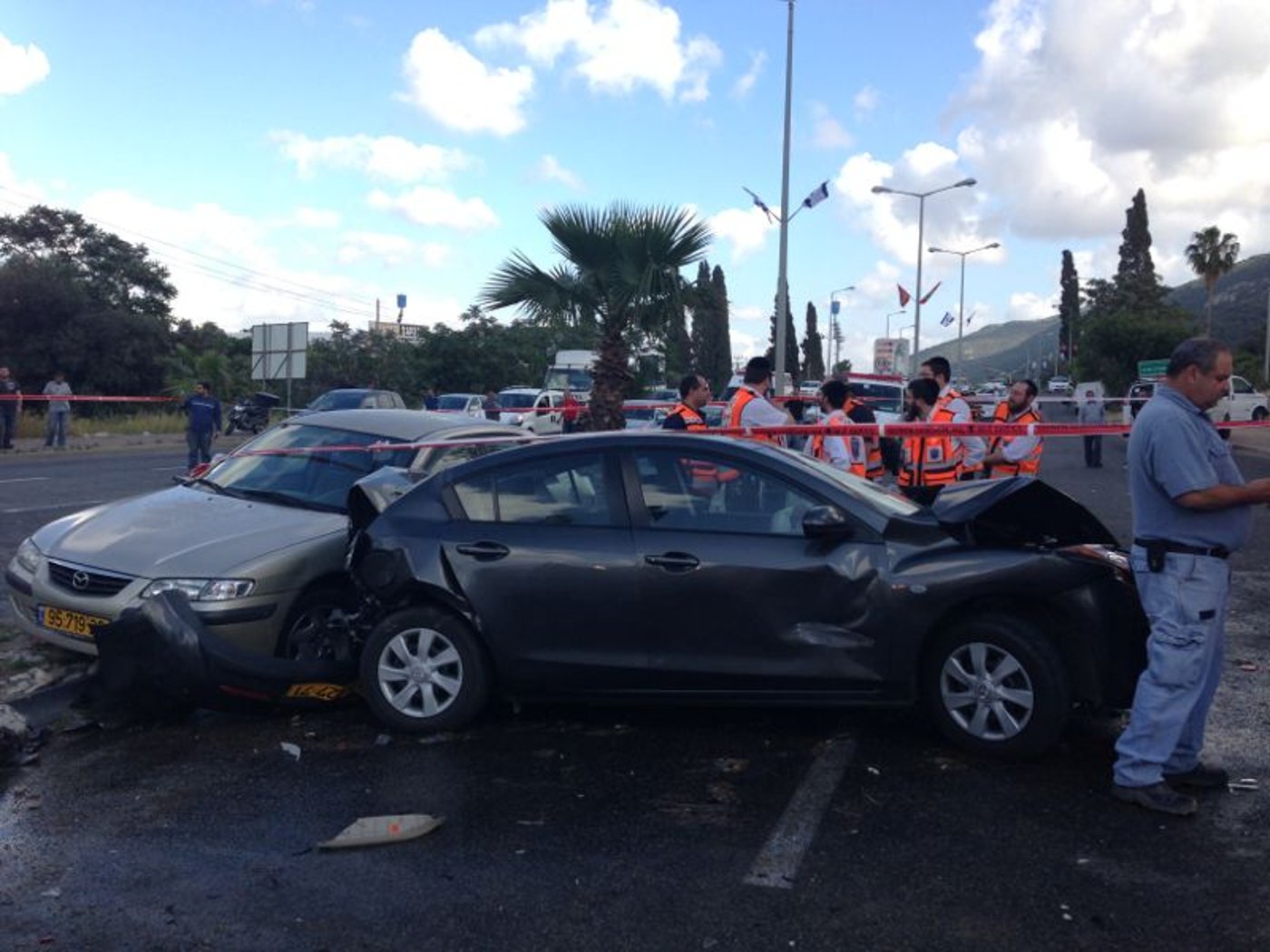 תאונה קטלנית באיזור נשר: שישה הרוגים ו-12 פצועים