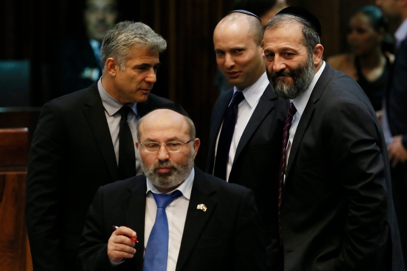 גלריה: מליאת הכנסת בעת השתלחות לפיד בחרדים