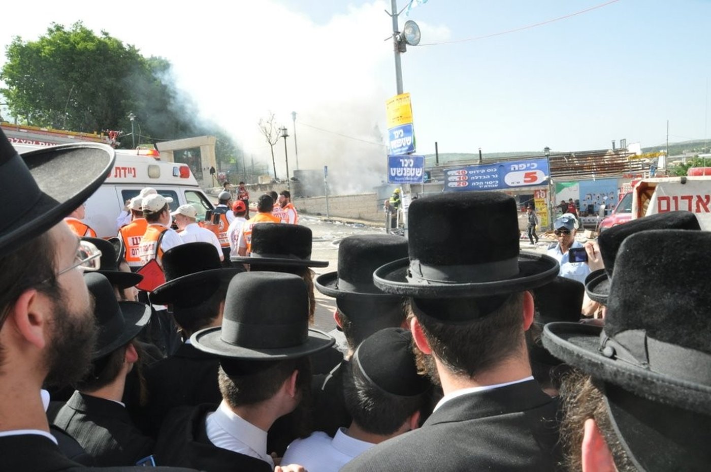 באמצע ההילולה: שריפת ענק במירון