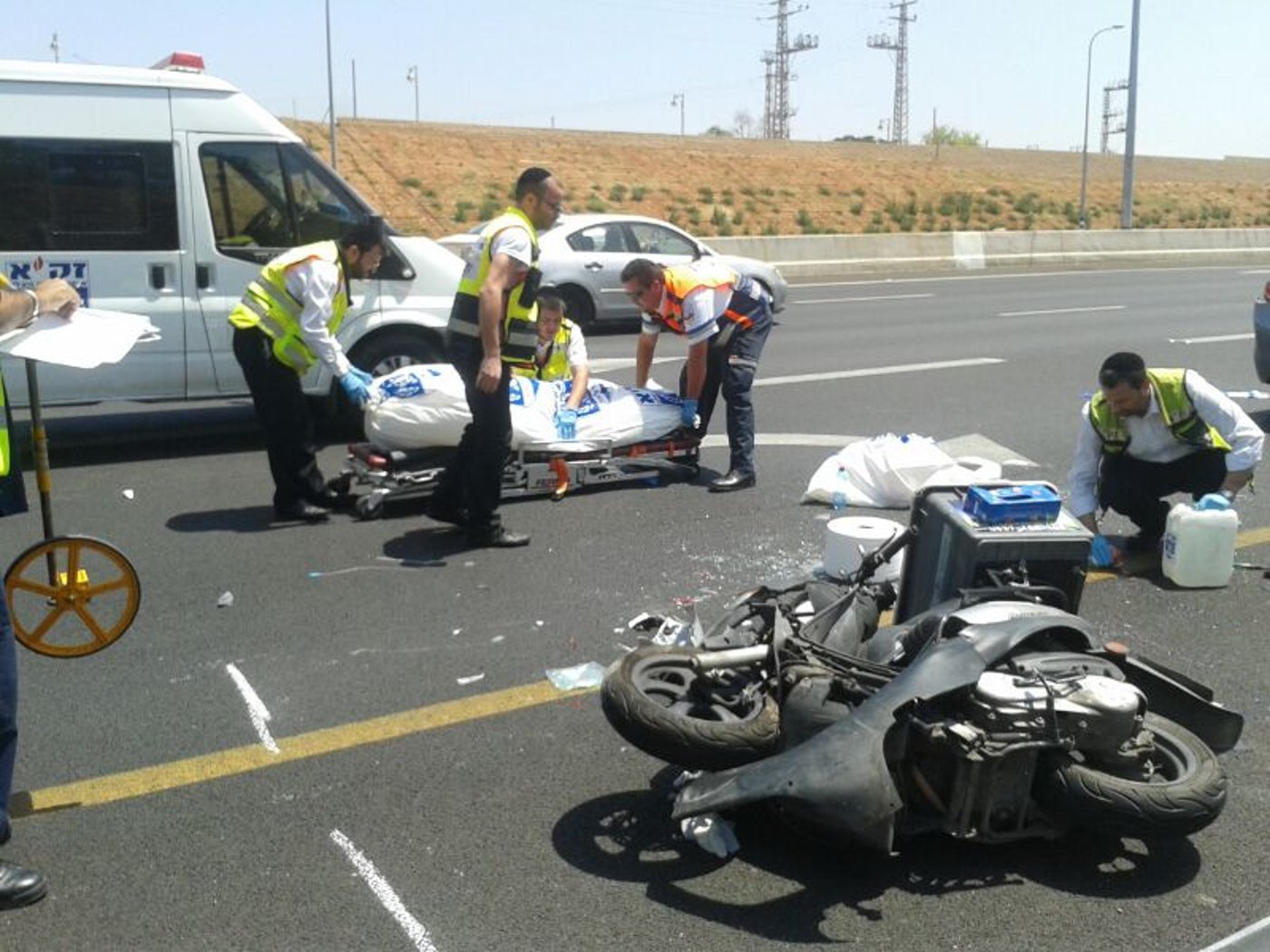 טרגדיה: בחור חרדי רוכב אופנוע נהרג בתאונה קשה