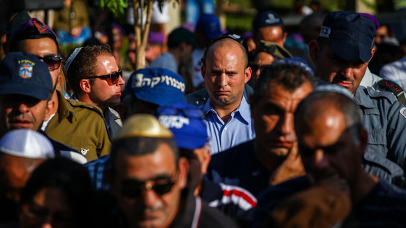 השר נפתלי בנט בהלוויה
