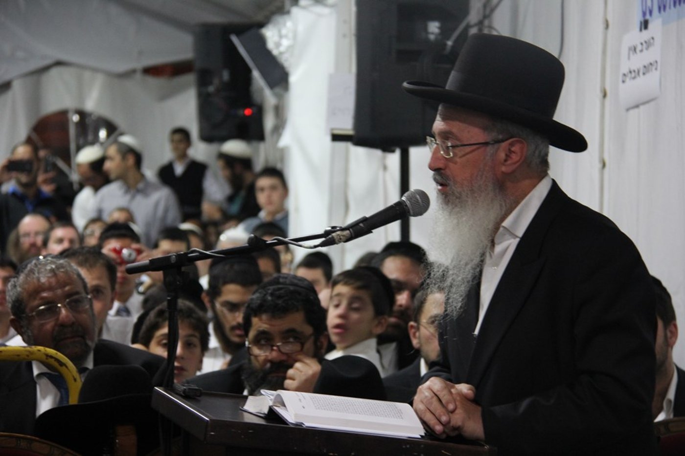 פותחים שבוע בלי מרן הרב עובדיה יוסף • גלריה מהאוהל