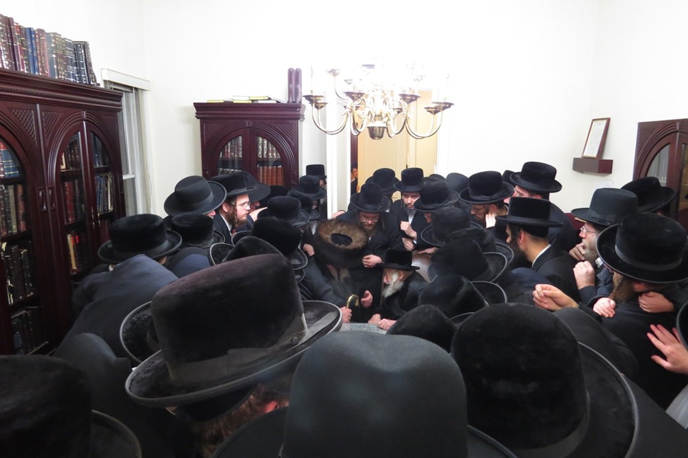 האדמו"ר מויז'ניץ ביקר אצל האדמו"ר מסקולען • גלריה