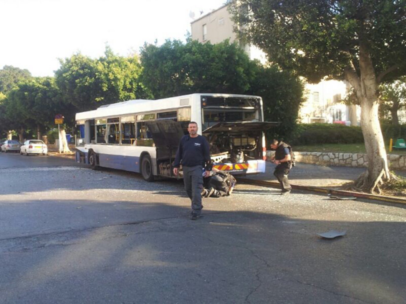 נמנע אסון: נוסעי האוטובוס ירדו ומטען החבלה התפוצץ