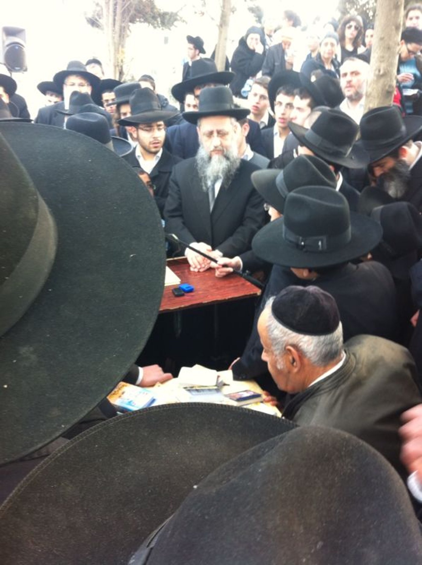 הגאון הרב דוד יוסף בעצרת