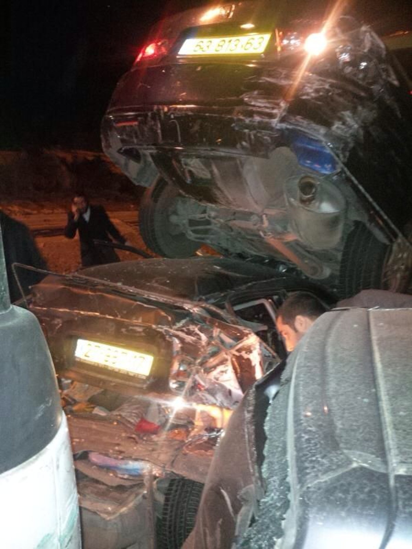 תאונה קשה בכביש 1, שישה נפצעו קל; "היו יכולים להיות כאן הרוגים"