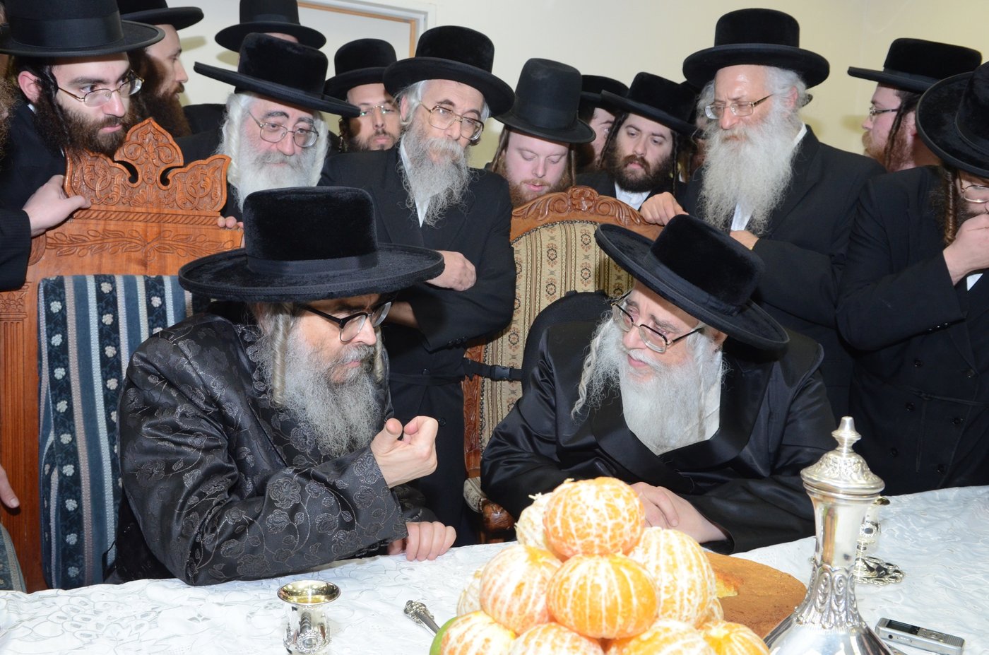 תיעוד: האדמו"ר מסאטמר ביקר אצל האדמו"ר מצאנז וב"צאנזר קלויז" בצפת