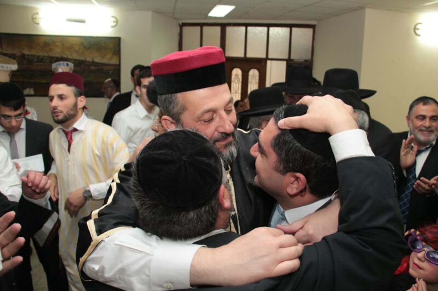 תמונות:  יו"ר ש"ס אריה דרעי חוגג את פורים