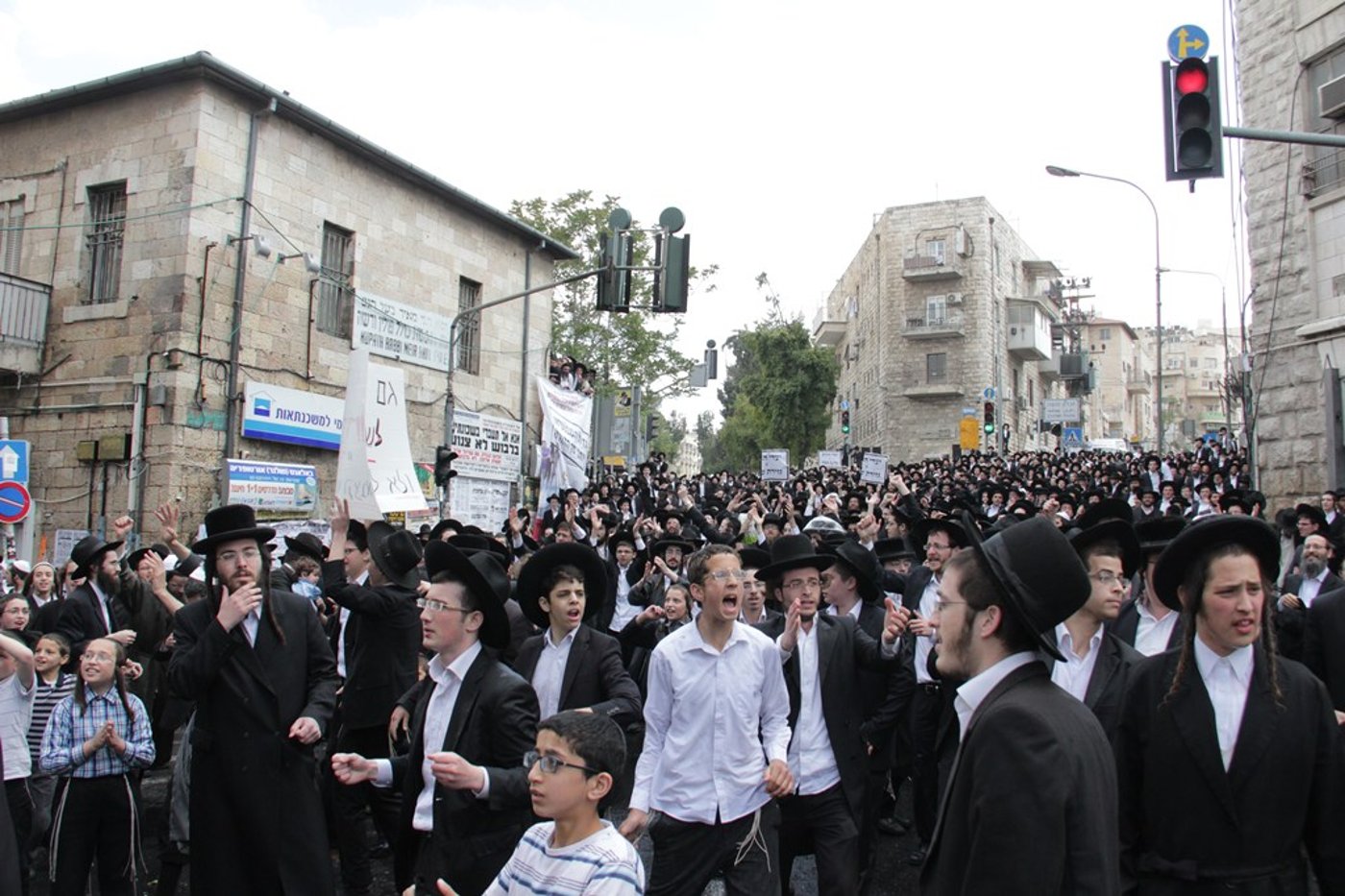 תיעוד ענק: ההפגנה האלימה בגאולה