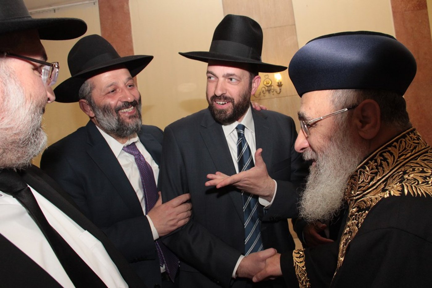אריה דרעי חגג ברית לנכד, אלי ישי נעדר • תמונות