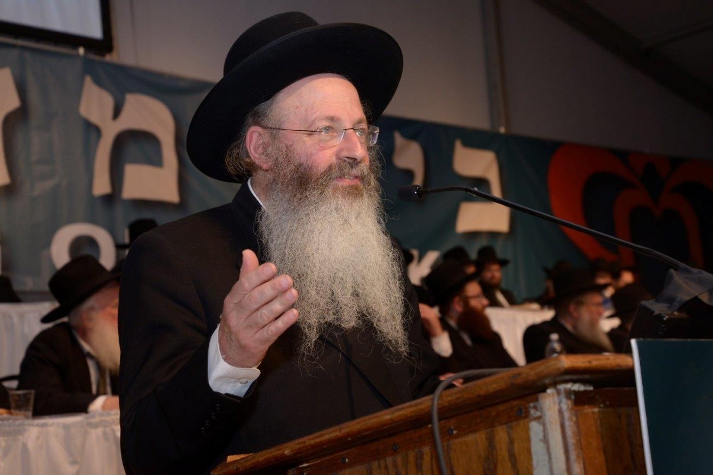 תיעוד: נאומו של הגאון רבי אריה פינקל בביקורו בארה"ב