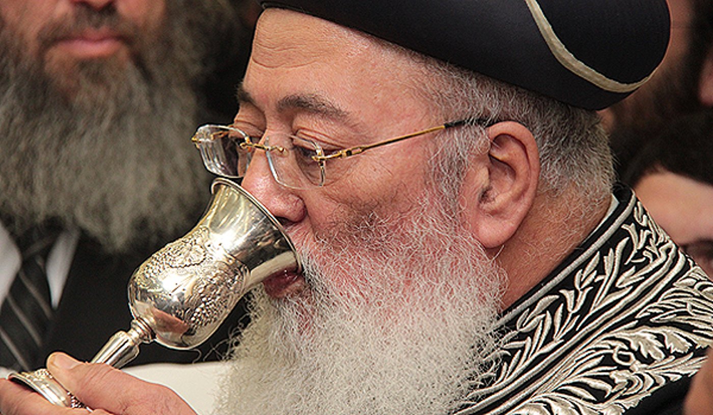 הגר"ש עמאר בברית לנכדו, אתמול