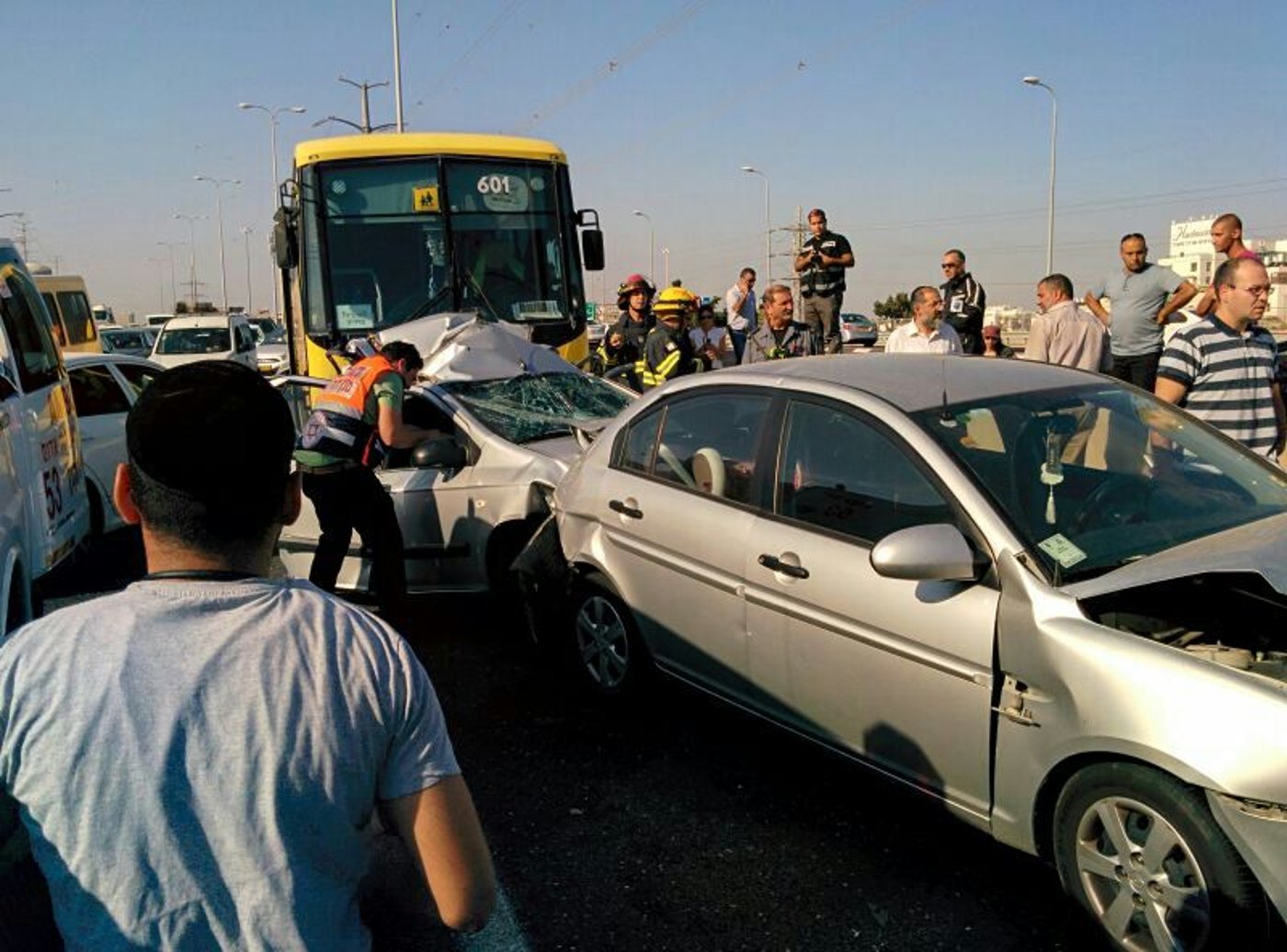 כביש 4: תאונה בעת האזעקה