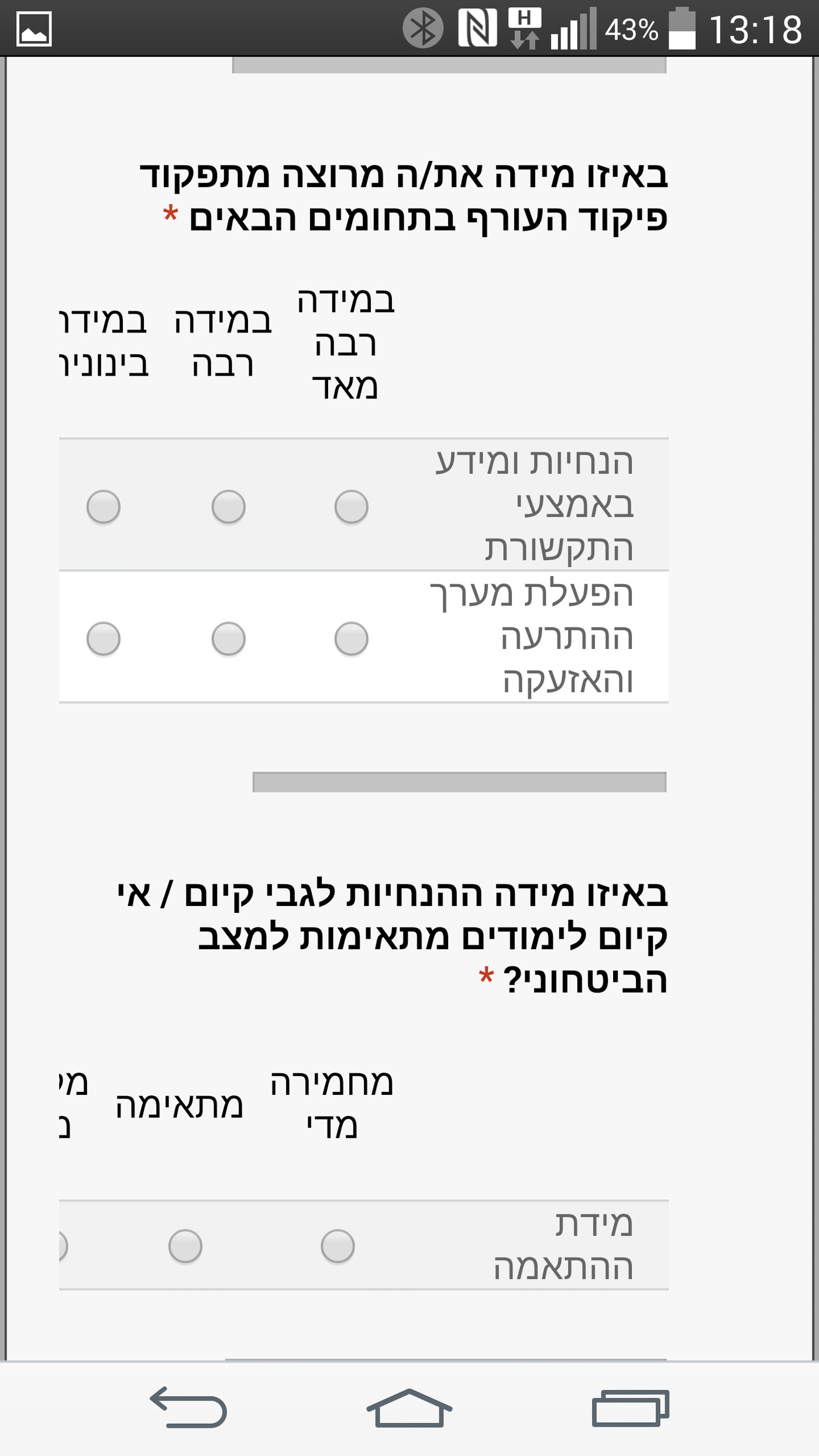 מערכת "מסר אישי" של פיקוד העורף החלה לשלוח סקרים
