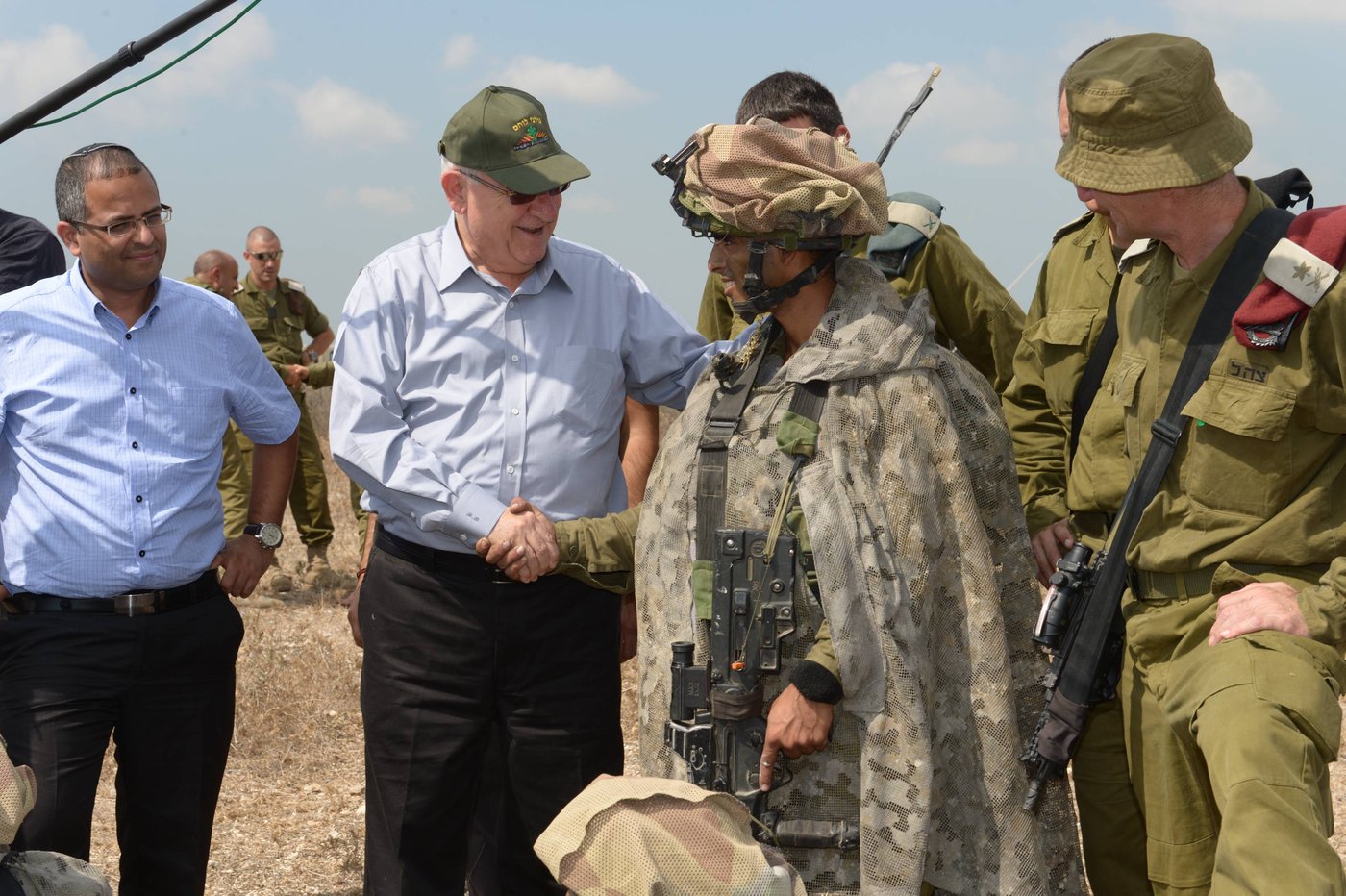 הנשיא ריבלין ירד לבקר את הלוחמים