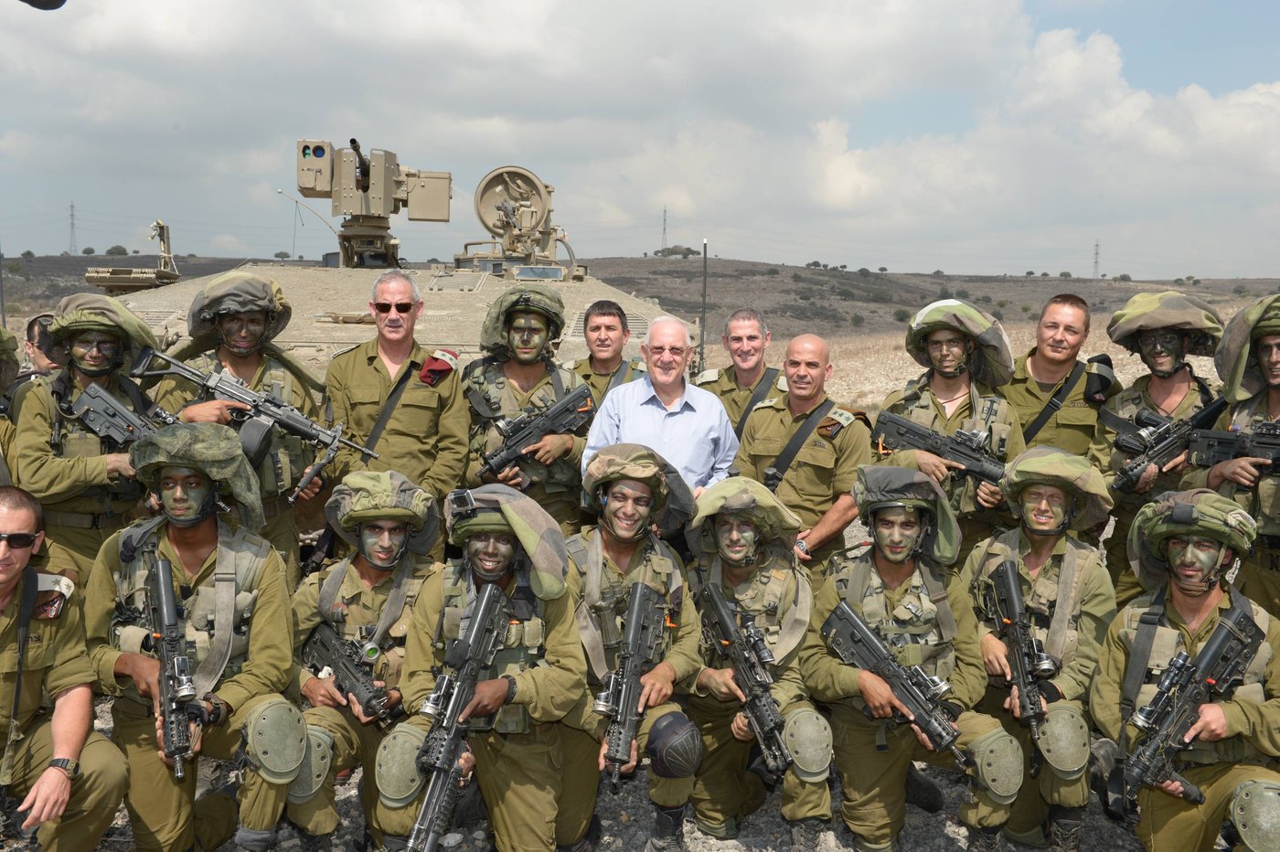 הנשיא ריבלין ירד לבקר את הלוחמים