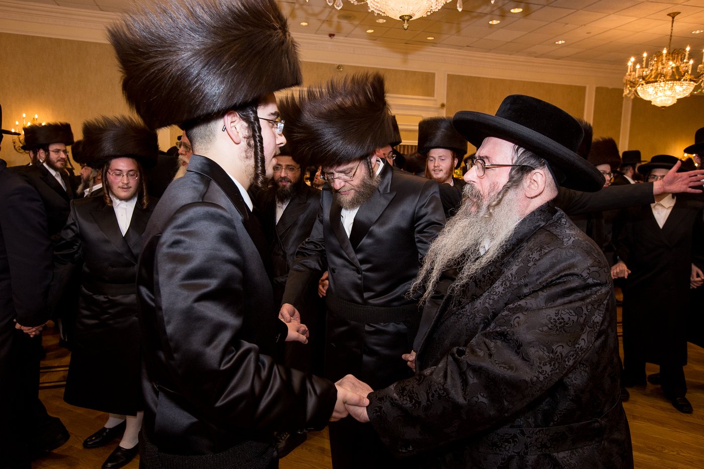 האדמו"רים חגגו בחתונת בן הנגיד מויליאמסבורג