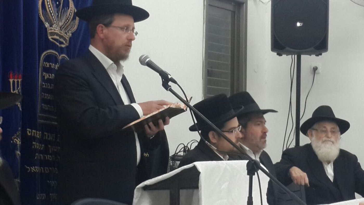 הבן הוכתר תחת האב לראשות ישיבת "נתיב התורה" • תיעוד