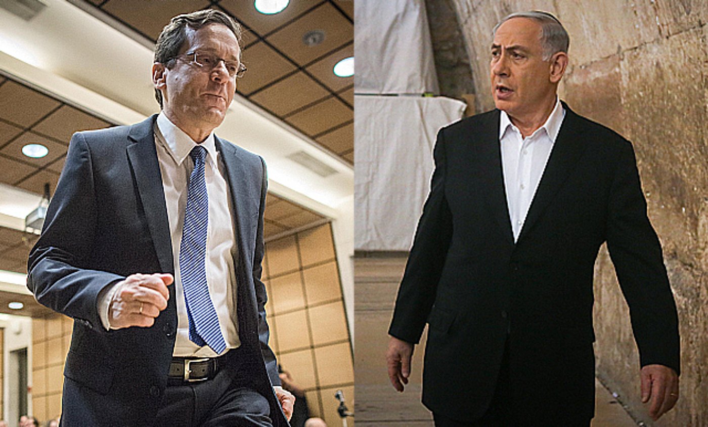 בנימין נתניהו ויצחק הרצוג
