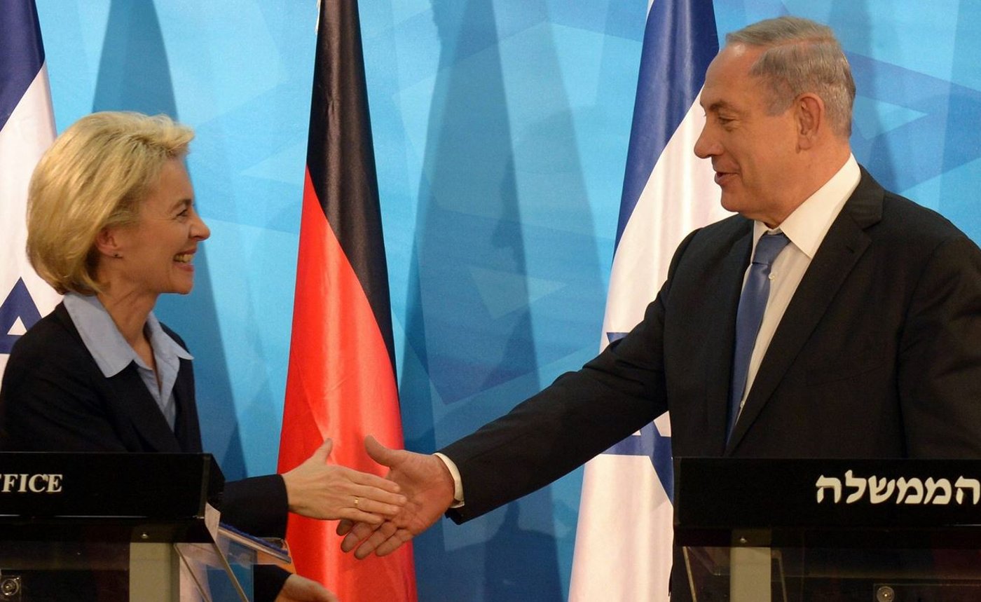 נתניהו עם וון דר ליין