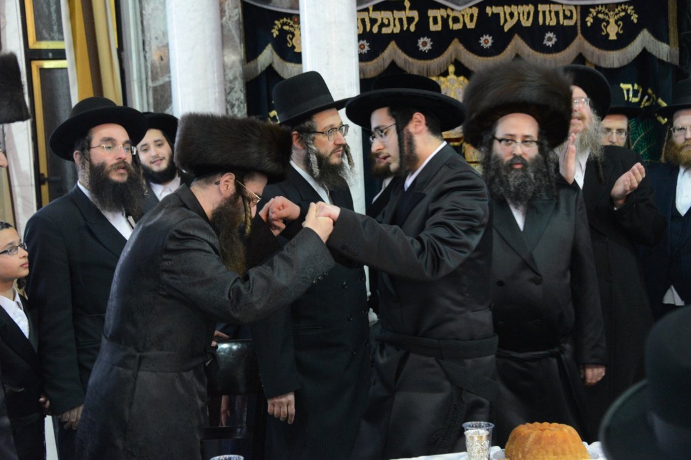 שמחת התנאים בחצרות סאטמר - ויז'ניץ ו'דברי משה'. תיעוד