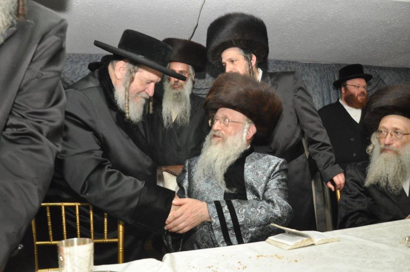 שמחת נישואי נכדת הגר"ח וואזנר עם נכד הרביח מנדבורנה חיפה • גלריה