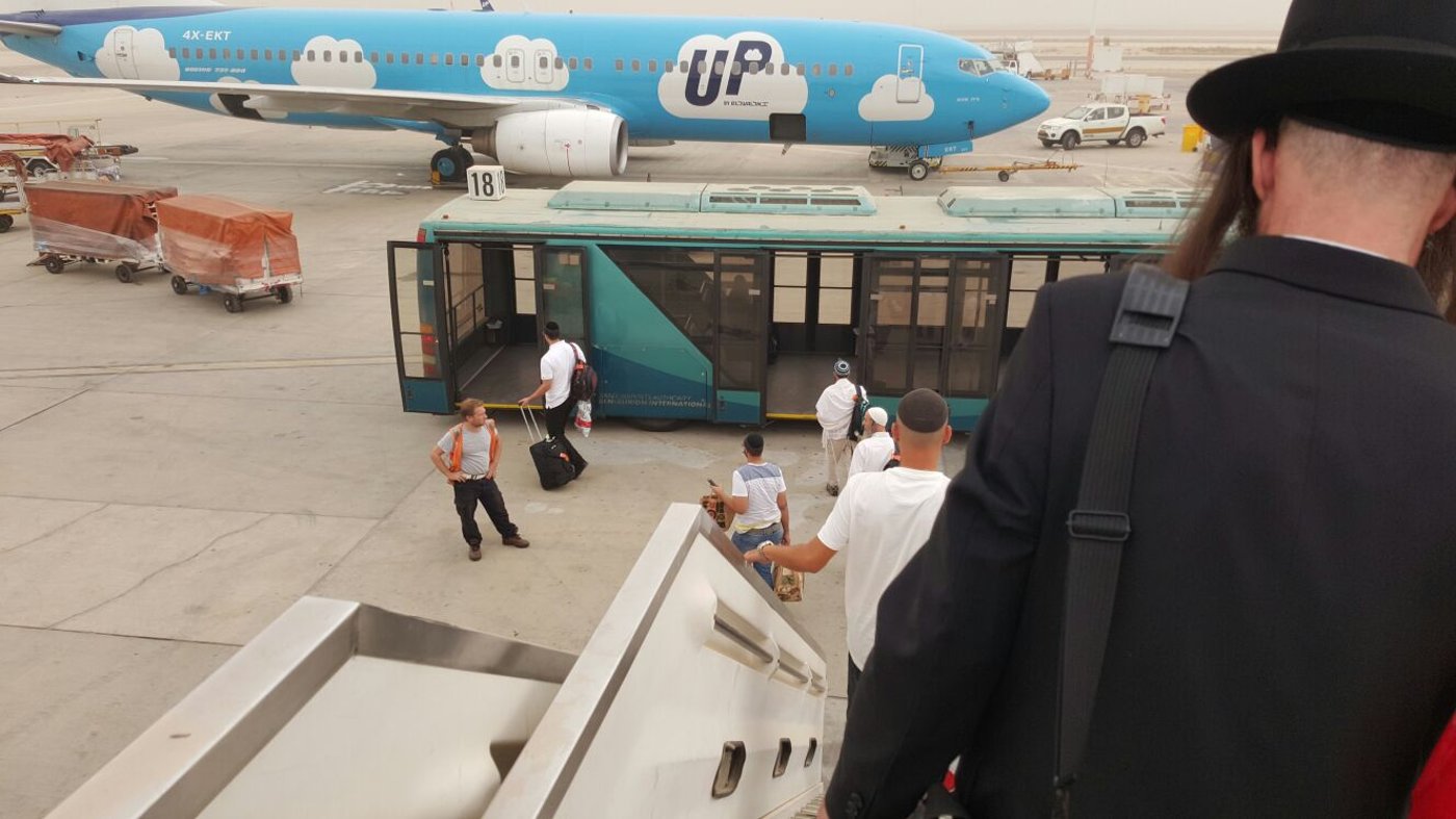 בדרך לאומן: תקלה נתגלתה במטוס והוא נחת חזרה בנתב"ג