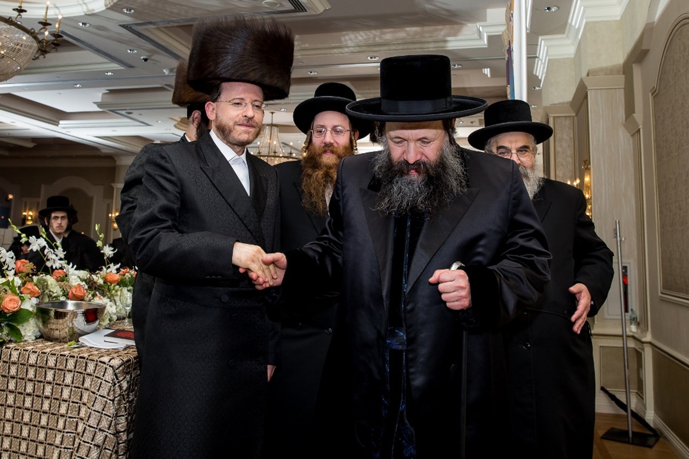 גלריה: הנגיד ערך שבע ברכות לנכד האדמו"ר ממונקאטש