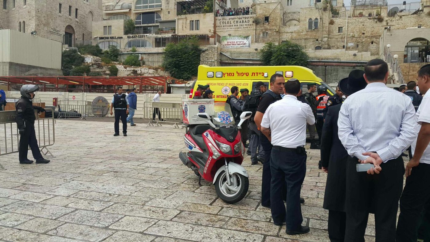 שער האריות: מחבלת דקרה יהודי, הפצוע ירה בה וניטרל אותה