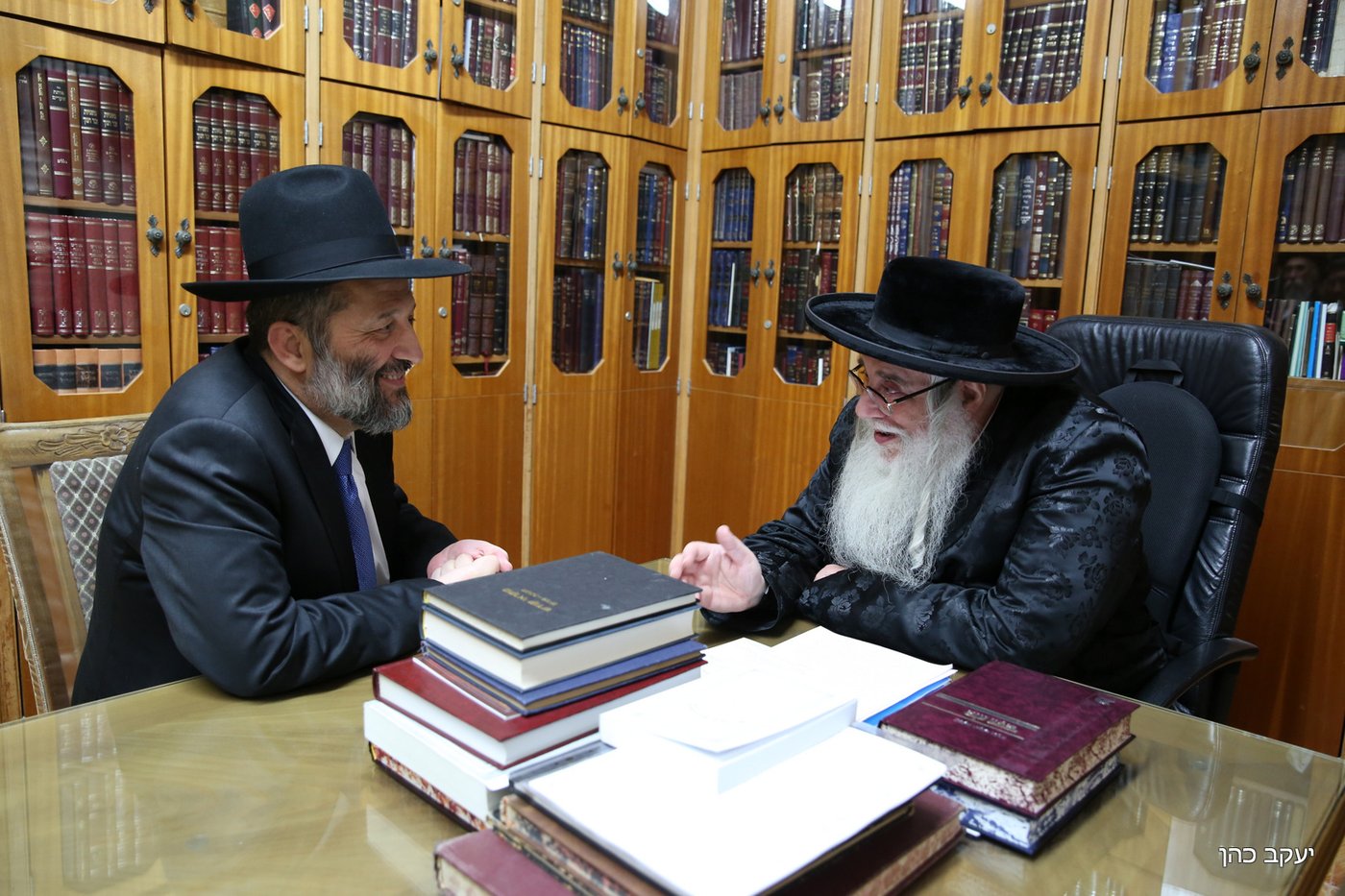 האדמו"ר מצאנז ויו"ר ש"ס דרעי, היום