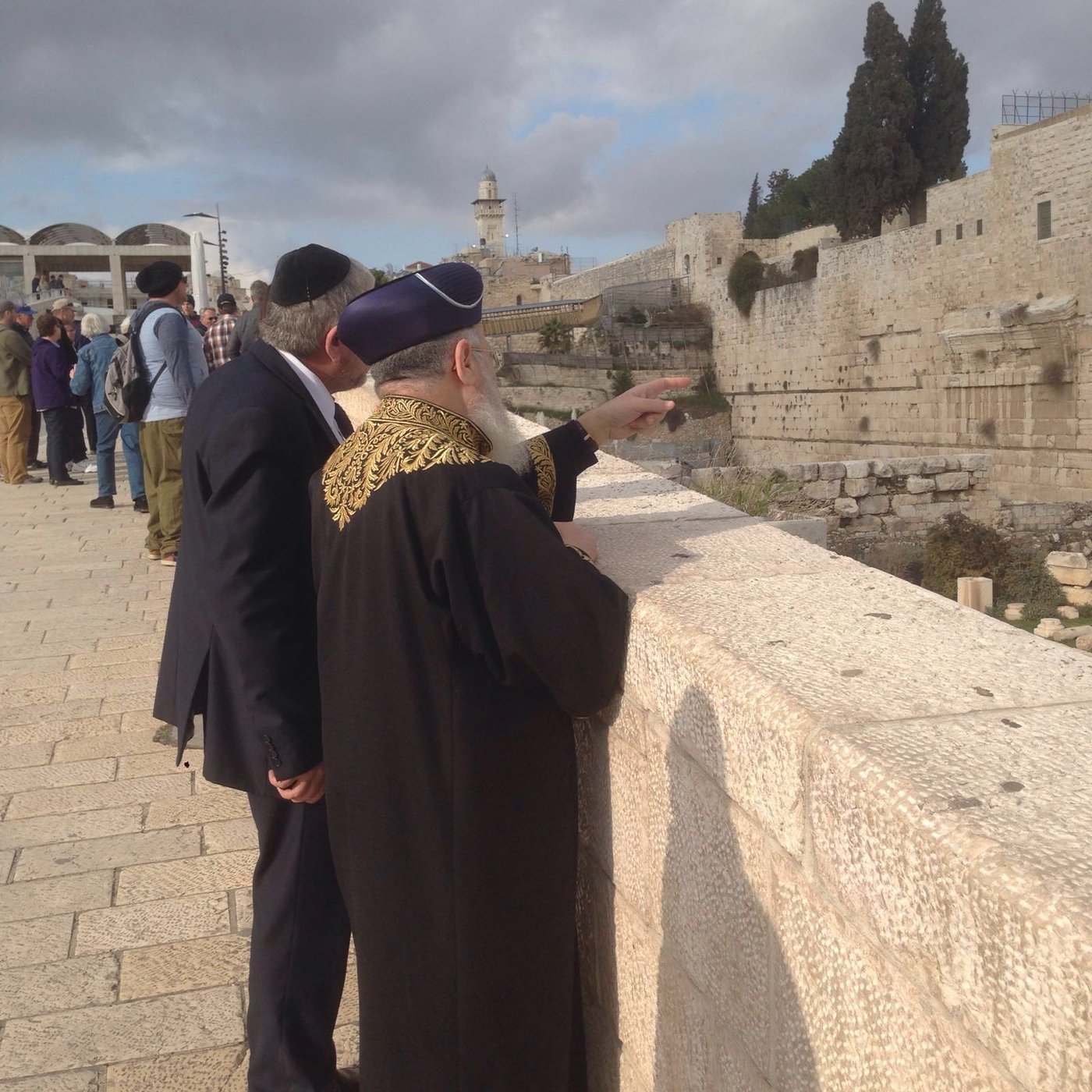 הראשון לציון בדק את "רחבת הרפורמים" בכותל המערבי