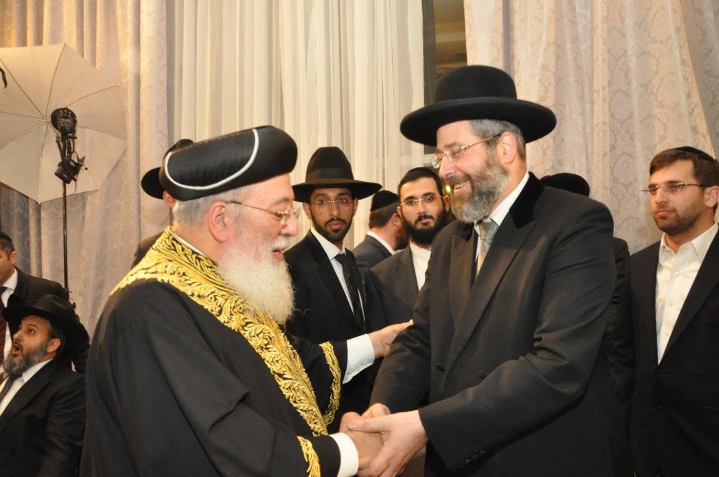 שמחת חתונת נכדת הראשל"צ ורבה של ירושלים הגר"ש עמאר
