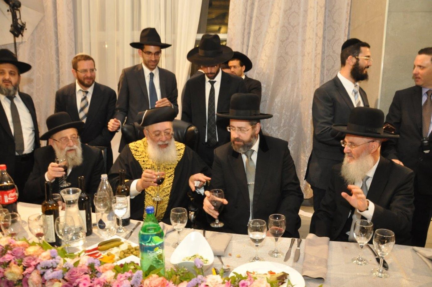 שמחת חתונת נכדת הראשל"צ ורבה של ירושלים הגר"ש עמאר
