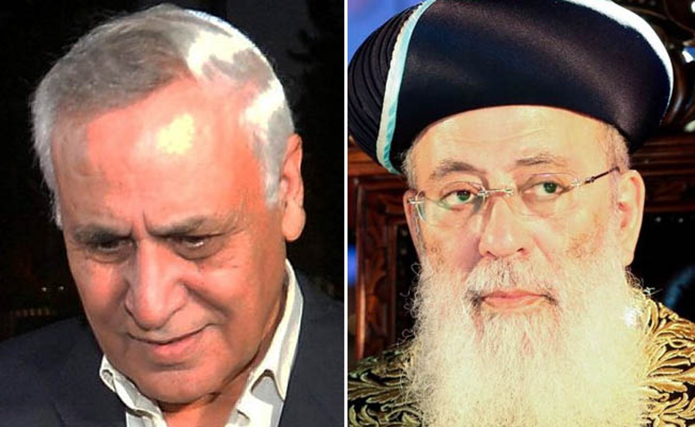 הראשל"צ הגר"ש עמאר נועד עם משה קצב בכלא מעשיהו