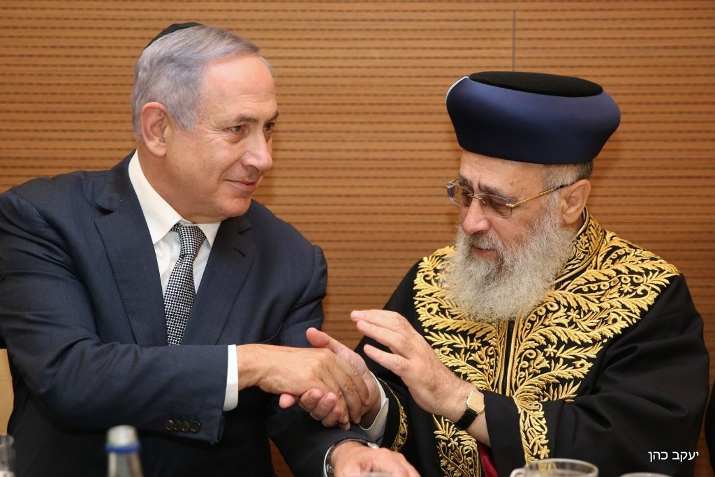צמרת המדינה בשמחת 'השבע ברכות' לבת הראשל"צ הגר"י יוסף