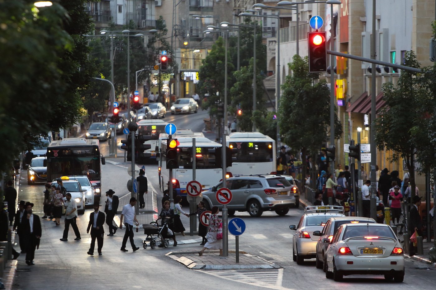 עומס האוטובוסים במרכז בני ברק
